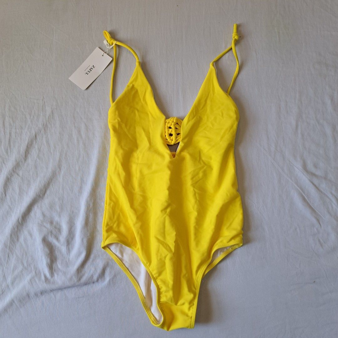 Zaful Yellow Swimsuit (Category: Bikinis & Swimsuits) located in Cebu City. Submitted by beapetite (Listing ID 1222482366, Image 1). Description: Never used. With tag. RFS: Decluttering ❗️Last price posted.