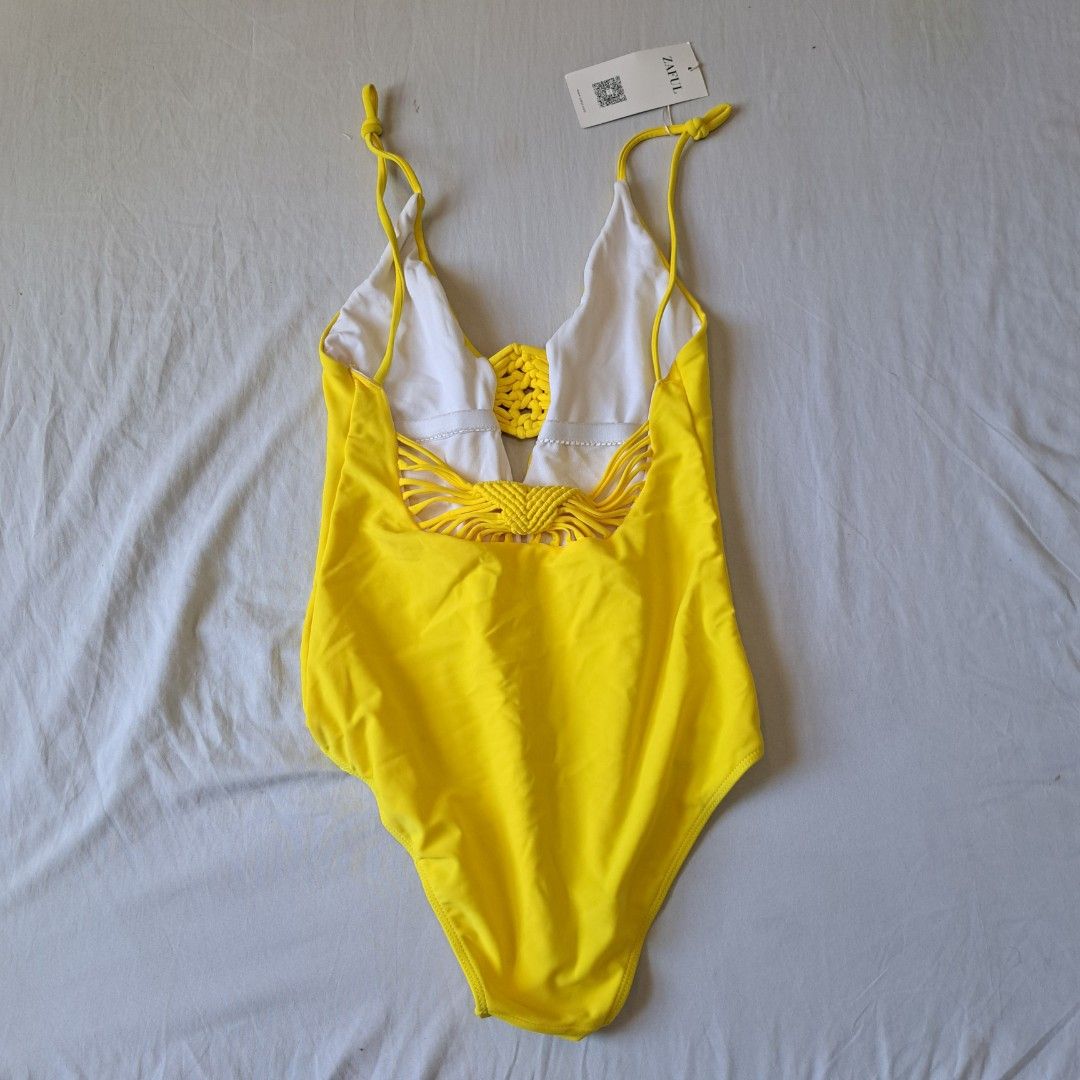 Zaful Yellow Swimsuit (Category: Bikinis & Swimsuits) located in Cebu City. Submitted by beapetite (Listing ID 1222482366, Image 2). Description: Never used. With tag. RFS: Decluttering ❗️Last price posted.