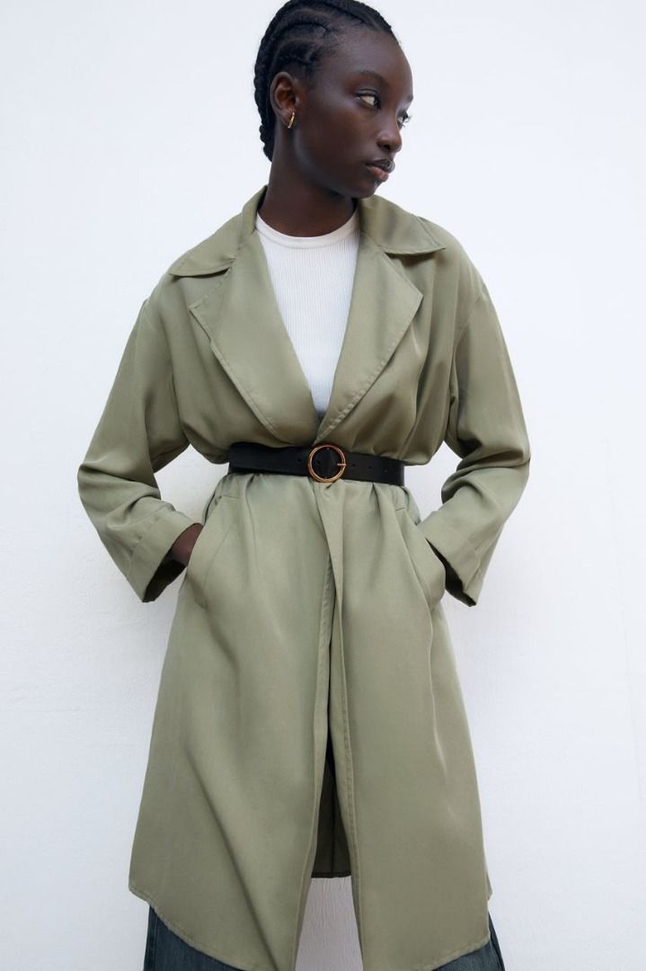 Zara flowy trench new arrivals coat