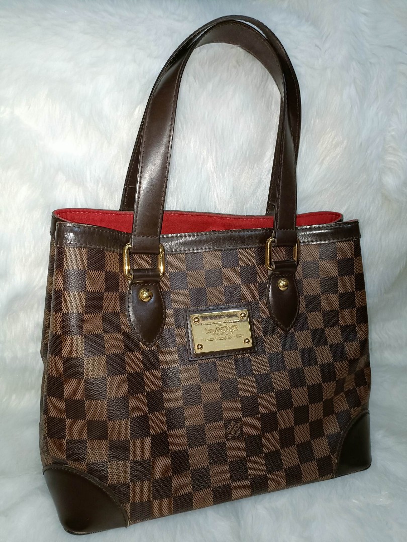 Louis Vuitton Hampstead PM Damier Ebene, Luxury, Bags & Wallets on Carousell