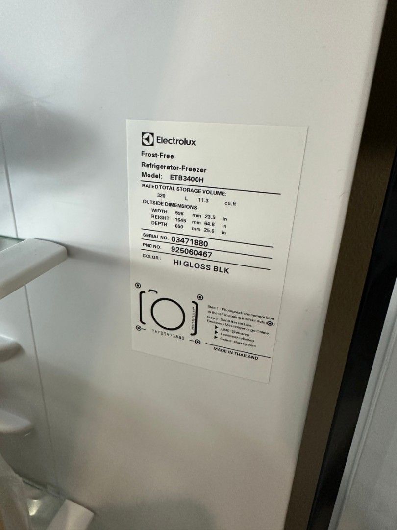 1.5 years old Electrolux Fridge, TV & Home Appliances, Kitchen ...