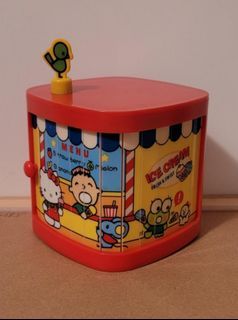 超絕版1991年 Sanrio Hello Kitty 大口仔青蛙 Keroppi加雞仔 磁石 鎖櫃盒