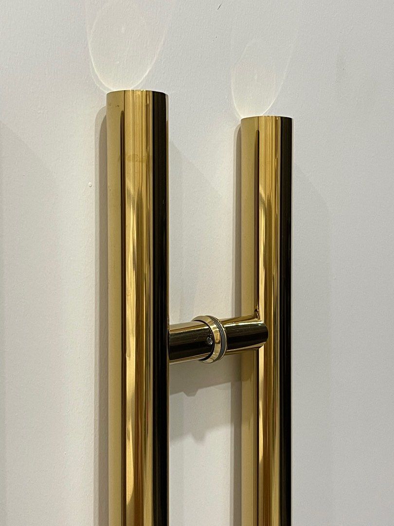 1M GOLD Main Door Handle Bar, Furniture & Home Living, Security & Locks, Locks, Doors & Gates on