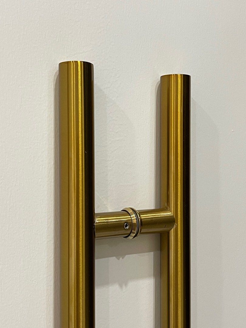 1M GOLD Main Door Handle Bar, Furniture & Home Living, Security & Locks, Locks, Doors & Gates on