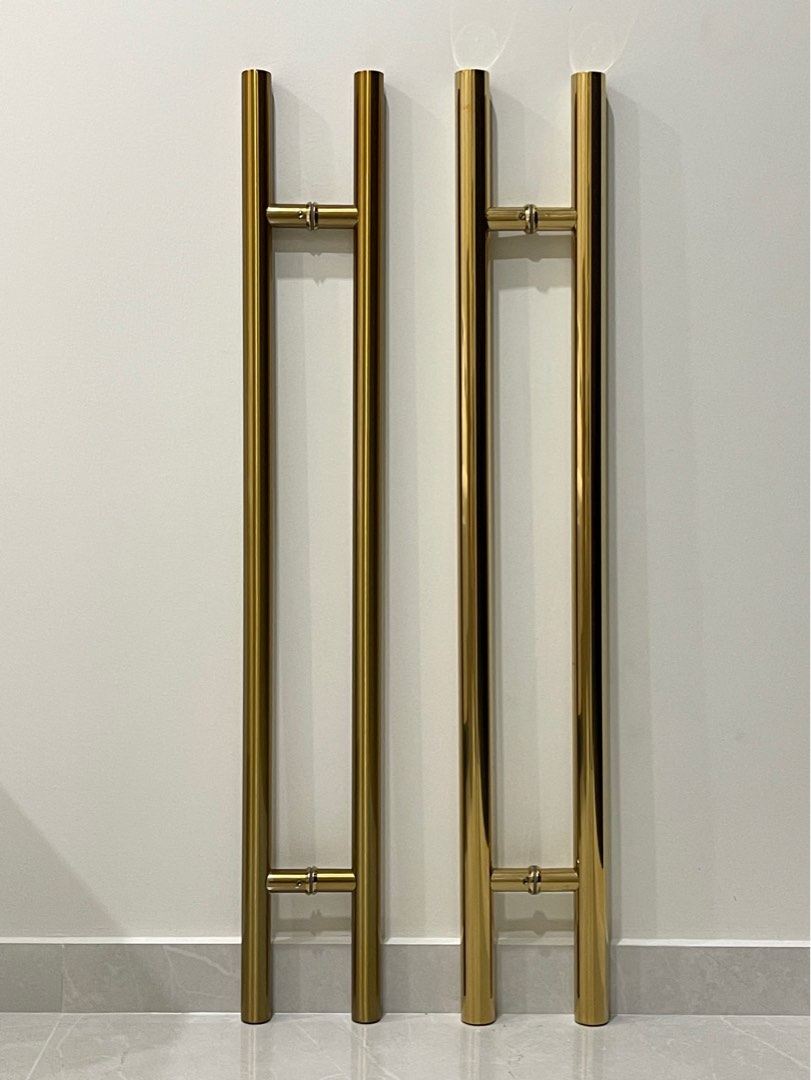1M GOLD Main Door Handle Bar, Furniture & Home Living, Security & Locks
