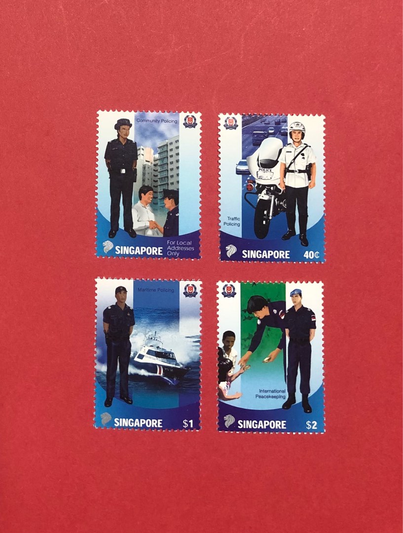 2003 Singapore SPF Singapore Police Force mint unused stamp set