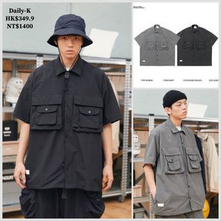 2023年  04月 1 日    SMKL #  B1085 多口袋工裝短袖shirt