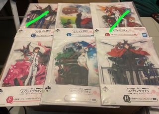 全新 新世紀福音戰士  Eva 一番賞 C,D,E,F,G,H 賞巨型立牌 20cm