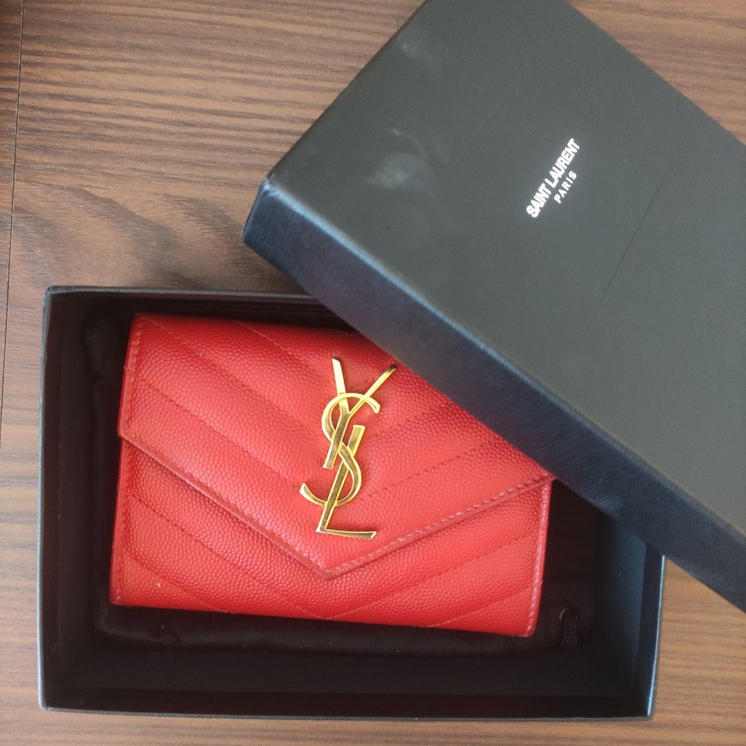 Authentic Yves Saint Laurent YSL Card Holder, Luxury, Bags & Wallets on  Carousell