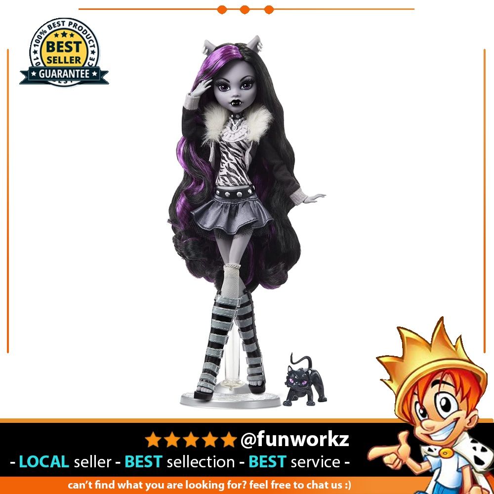 😊 welcome😊 Monster High Doll, Clawdeen Wolf in Black and White, Reel  Drama Collector Doll, Doll-Size and Life-Size Posters, Horror Flick Theme,  Toys and Gifts, Hobbies & Toys, Toys & Games on