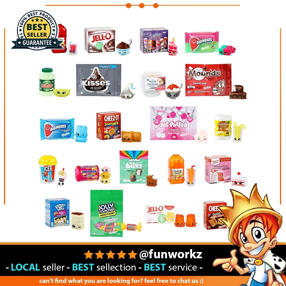Shopkins Real Littles Collector's Pack | 8 Plus 8 Real Branded Mini Packs  (16 Total Pieces). Style May Vary.