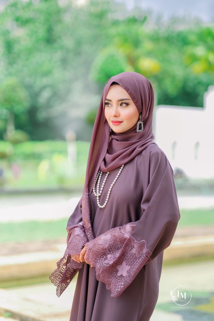 Dark purple abaya shop