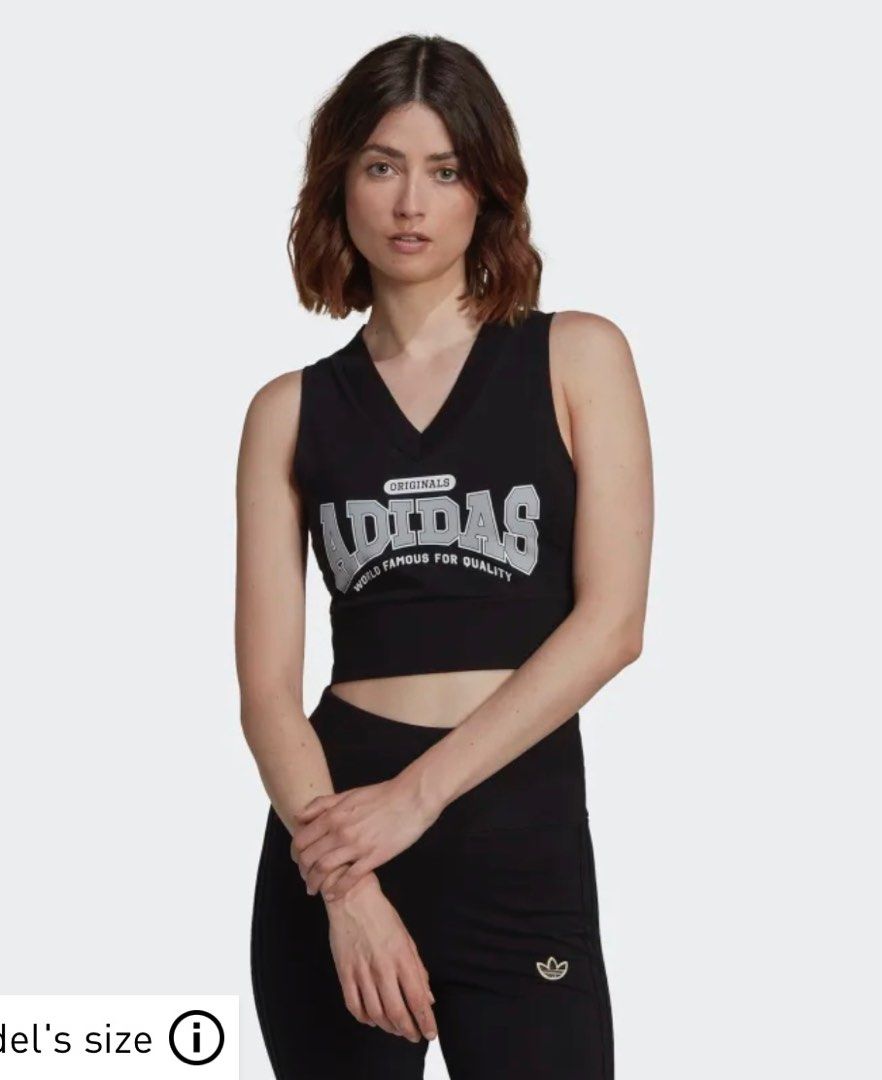 Adidas crop vest top