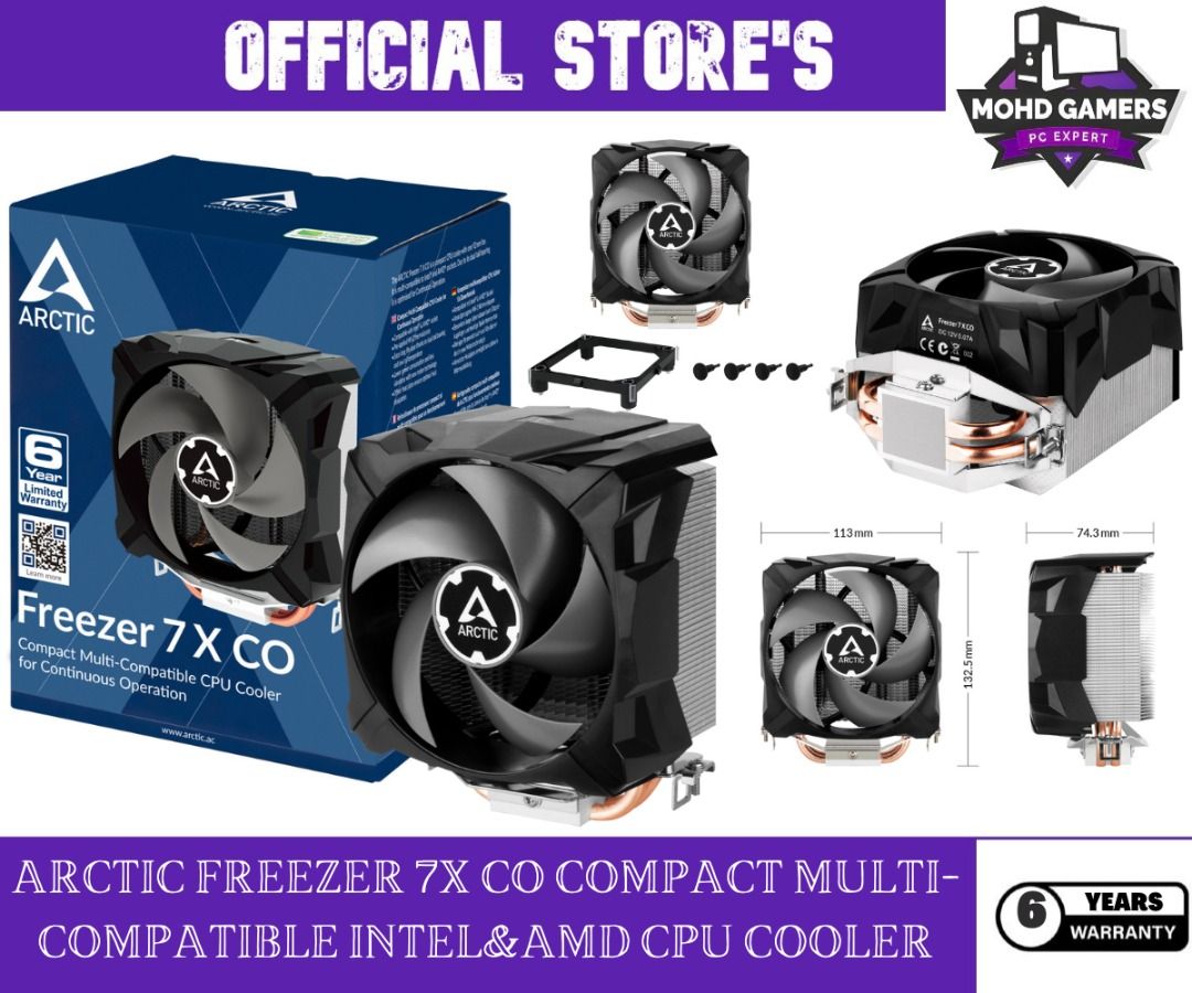 ARCTIC FREEZER 7X CO COMPACT INTEL&AMD CPU COOLER