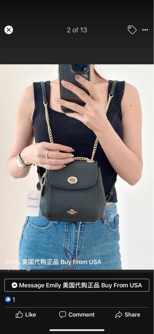 Coach parker mini backpack cheap