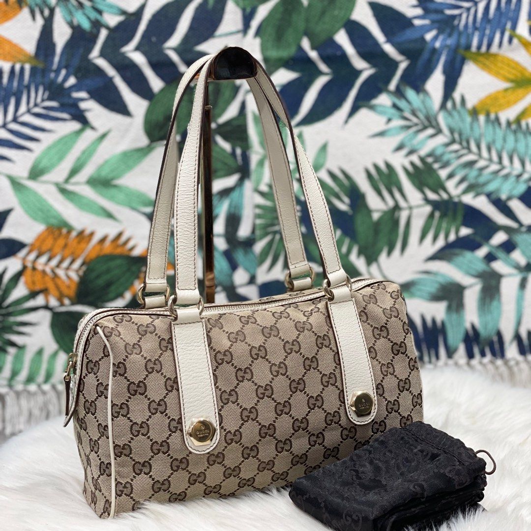 Authentic Gucci Boston Bag , Luxury, Bags & Wallets on Carousell