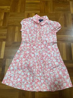 Authentic Polo Ralph Lauren pink floral shirt dress for girls