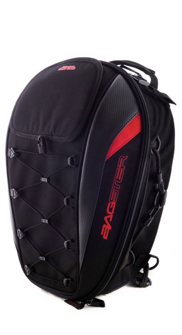 BAGSTER Spider Tail Bag w/full accessories, Motorcycles, Motorcycle Accessories on Carousell