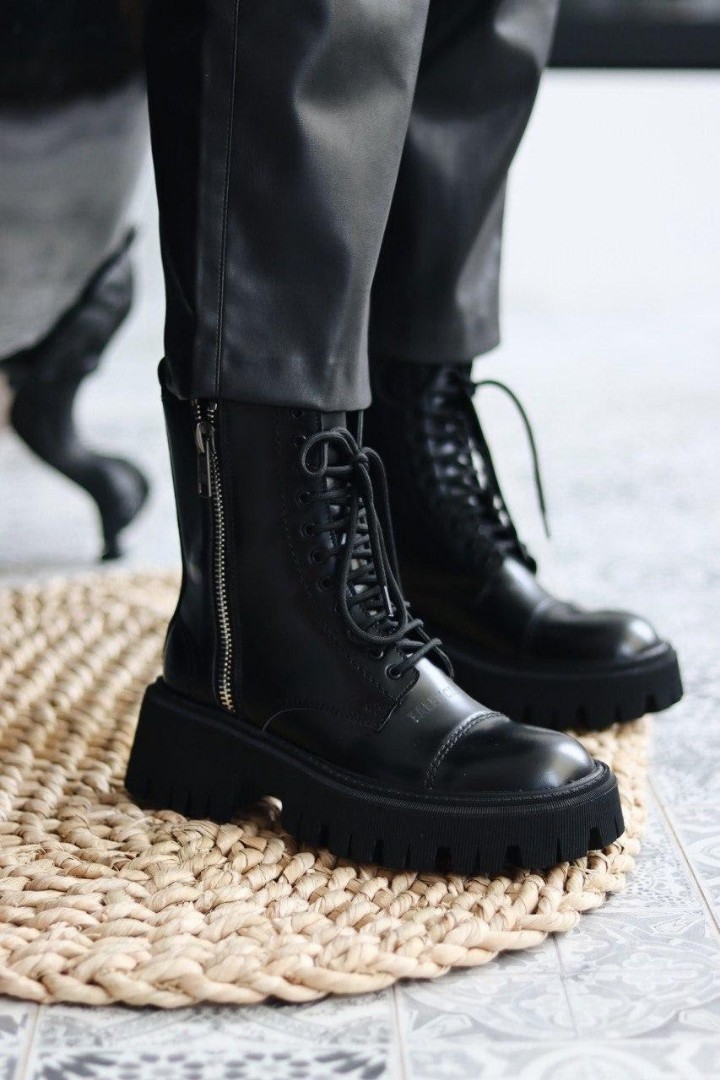 Balenciaga Tractor Platform Chelsea Boots WomenS Black for Women