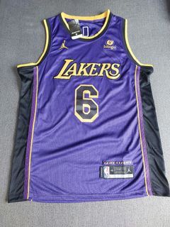 Readystock Lakers Bryant 24 basketball jersey top shorts set black purple,  Men's Fashion, Activewear on Carousell