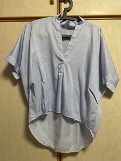 Blue/White Striped Top