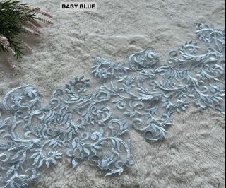 Border lace - Baby blue