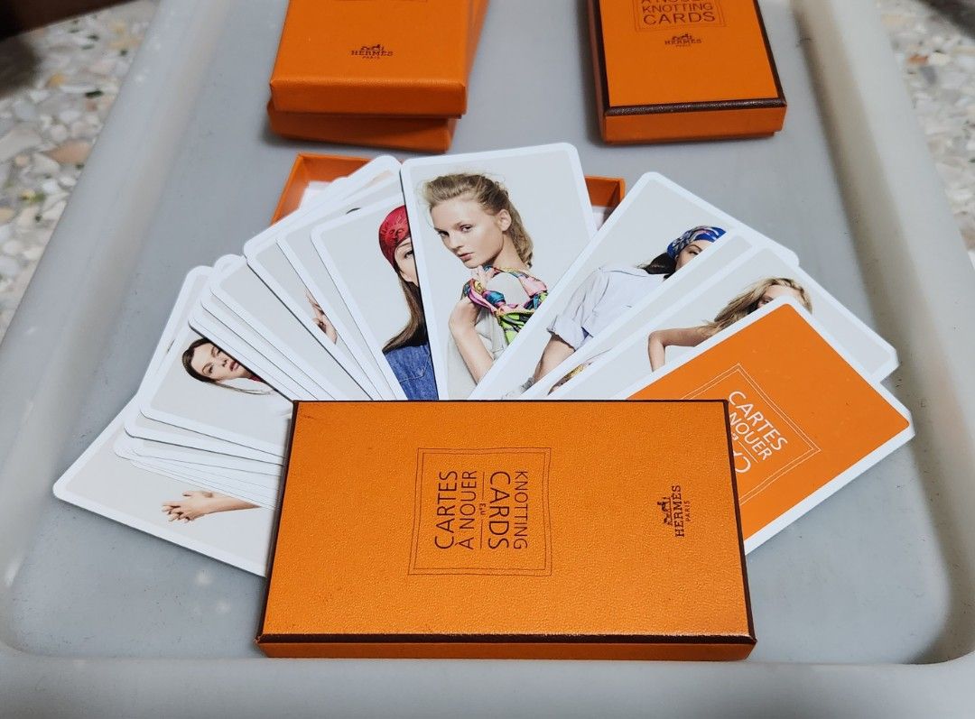 Hermes KNOTTING CARDS Gift boxed with Ribbon