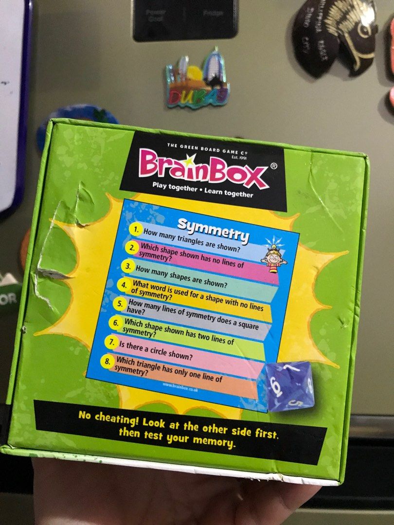 BrainBox Maths and Football Editions! (Category: Board Games & Puzzles) located in Manila. Submitted by tajgards (Listing ID 1222769590, Image 3). Description: BrainBox is a fun and educational game for your child/children and their friends! Think they’re smart enough for this game! Maths Edition- box not sealed and has dents, but content is unused. Has complete cards, die, timer. - PHP 550. Football Edition-know all about the most popular sport 