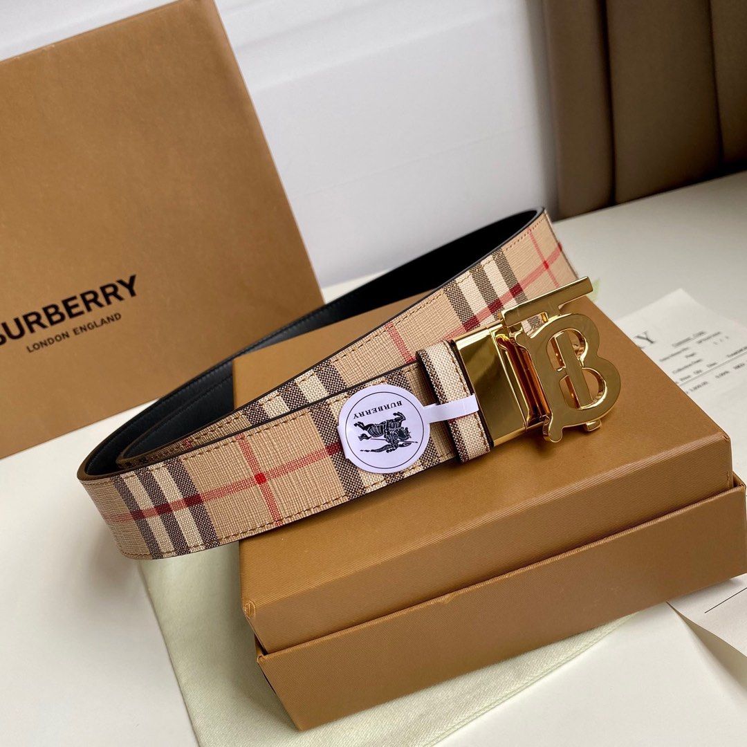 Burberry belt mens orange new arrivals