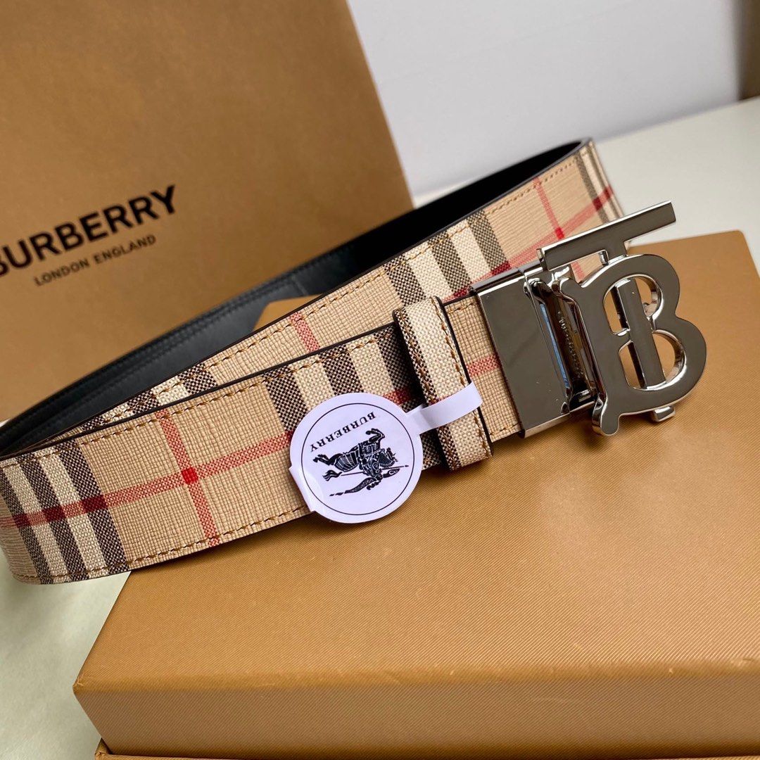 Burberry belt real vs fake clearance