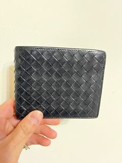 BV 編織 短夾 bottega veneta 短夾 黑 二手