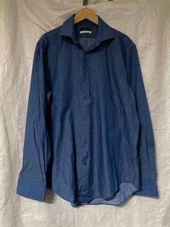 Calvin Klein 白點點 單色襯衫（B