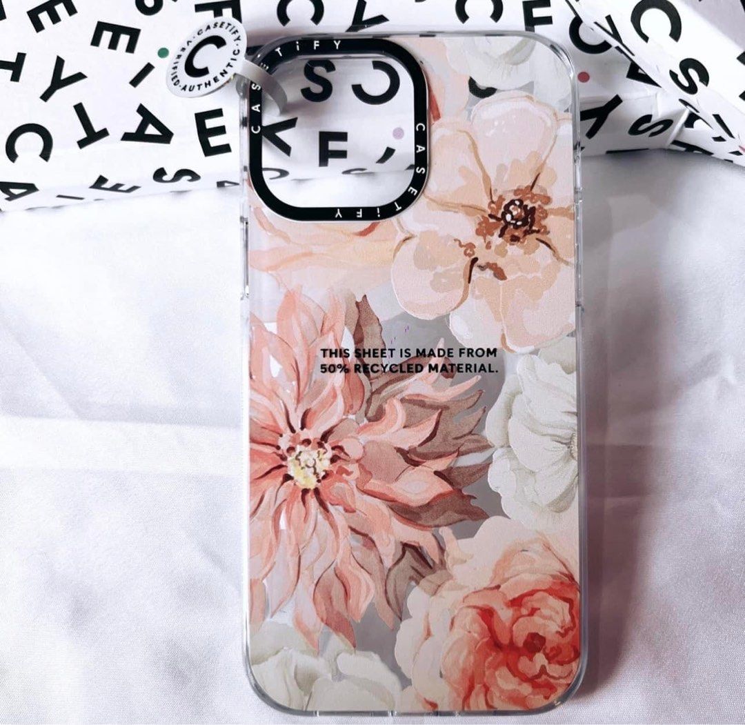 Casetify Pretty Blush Impact (anti yellowing & magsafe) case for iPhone