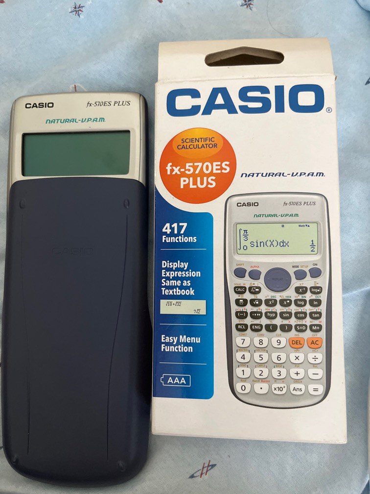 Pink Casio fx 570-ES PLUS 2nd edition, Mobile Phones & Gadgets, Other  Gadgets on Carousell