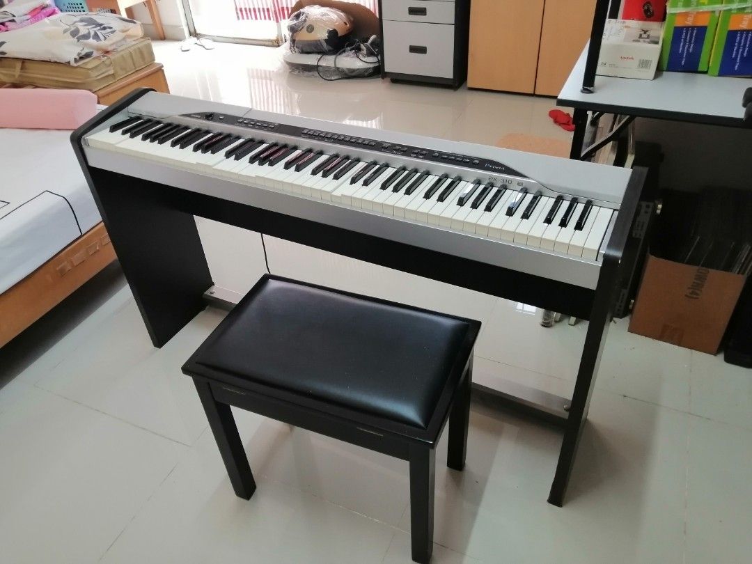 Casio Privia digital piano & Chair, Hobbies & Toys, Music & Media