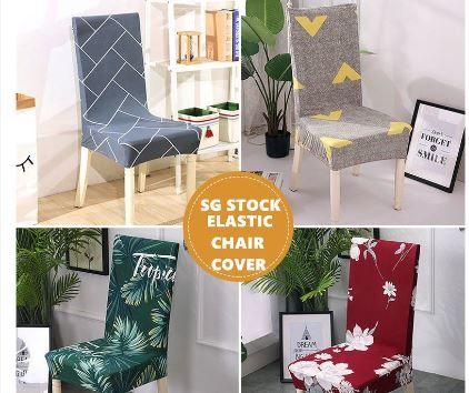 Chair Cover Dining chair cover Dining Chair Cover Elastic chair cover seat cover chair cover elastic spandex Covers Furniture Home Living Home Decor Cushions Throws on Carousell