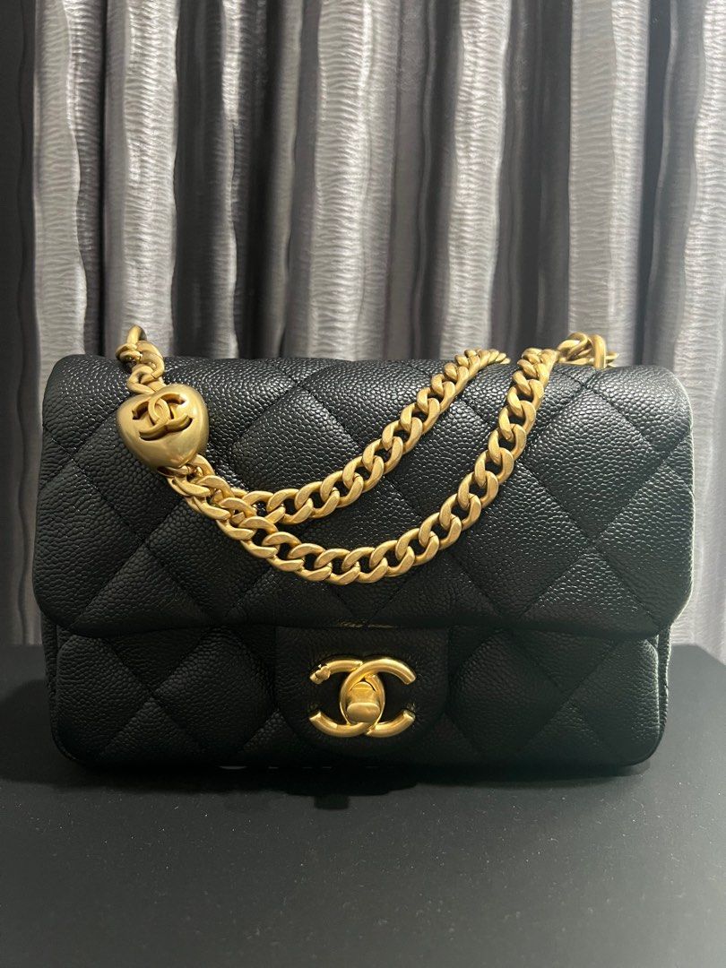 Chanel Black And White Quilted Lambskin Mini Flap Bag Gold Hardware, 2021  Available For Immediate Sale At Sotheby's