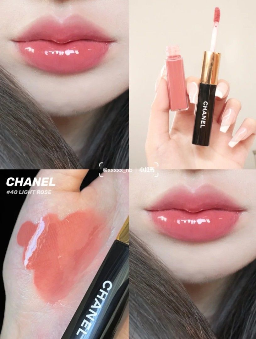 Chanel 雙頭唇釉40色Ultrawear Liquid Lip Tint - Light Rose, 美容