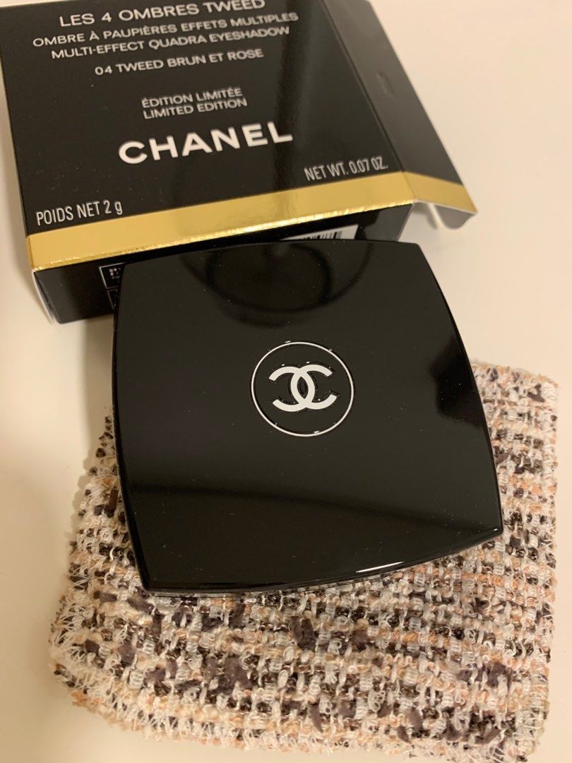 Chanel limited Edition 04 Tweed Brun et Rose , Beauty & Personal Care,  Face, Makeup on Carousell