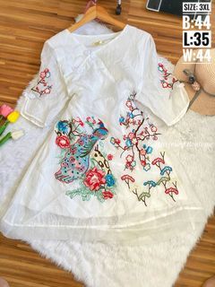 Chinese costume Dress White