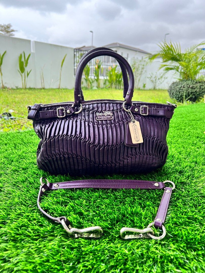 Coach Madison Gathered leather Sophia Satchel bag