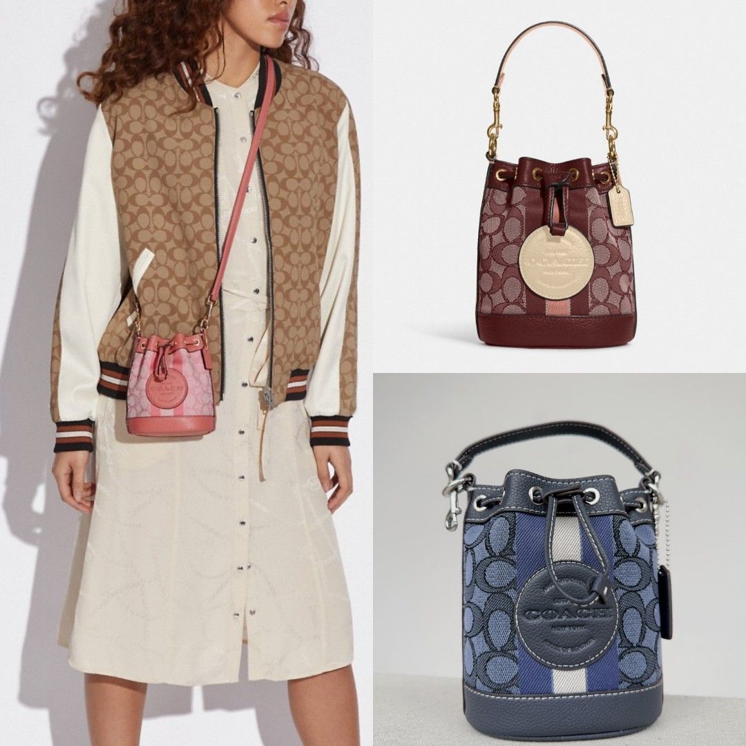 Coach mini dempsey bucket bag, Women's Fashion, Bags & Wallets ...