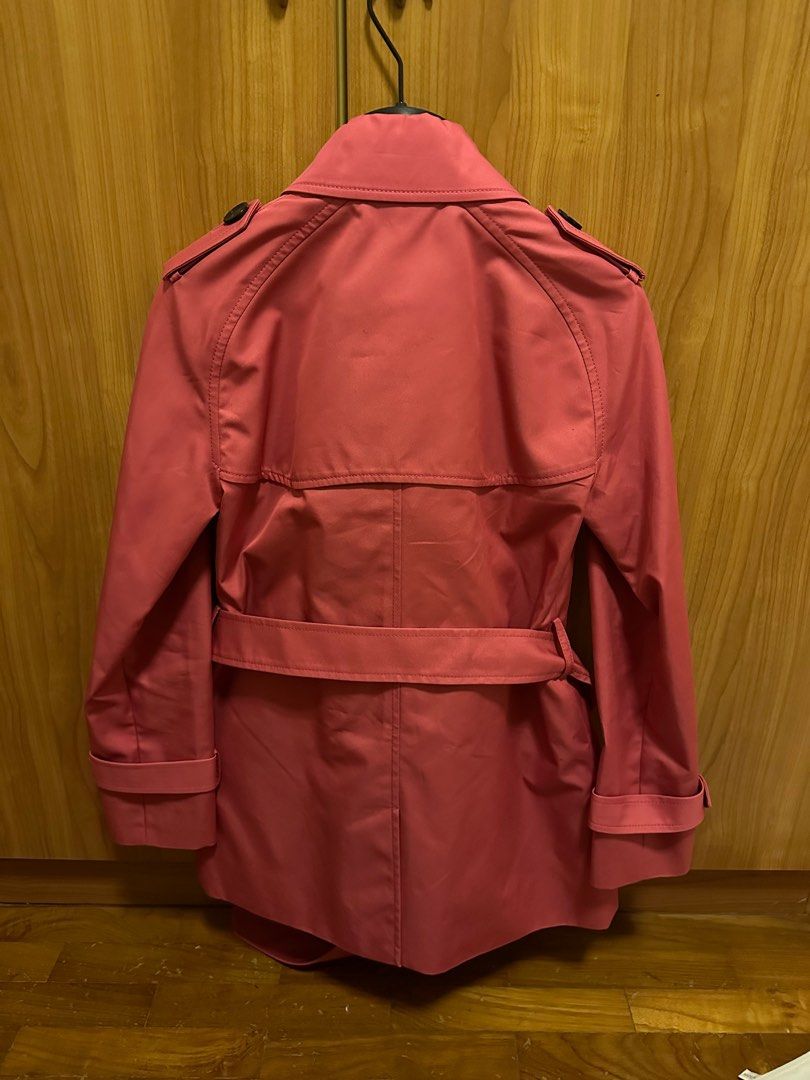 Coach pink coat sales