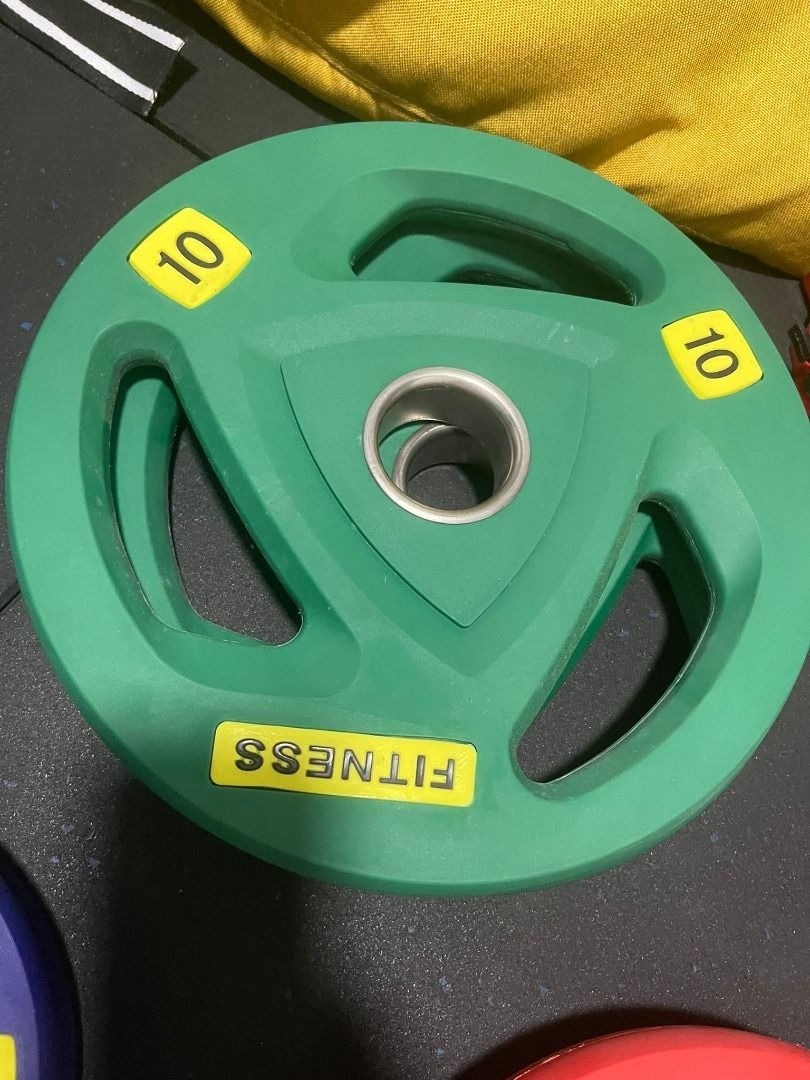 coloured-rubber-coated-olympic-tri-grip-weight-plates-10-kg-2