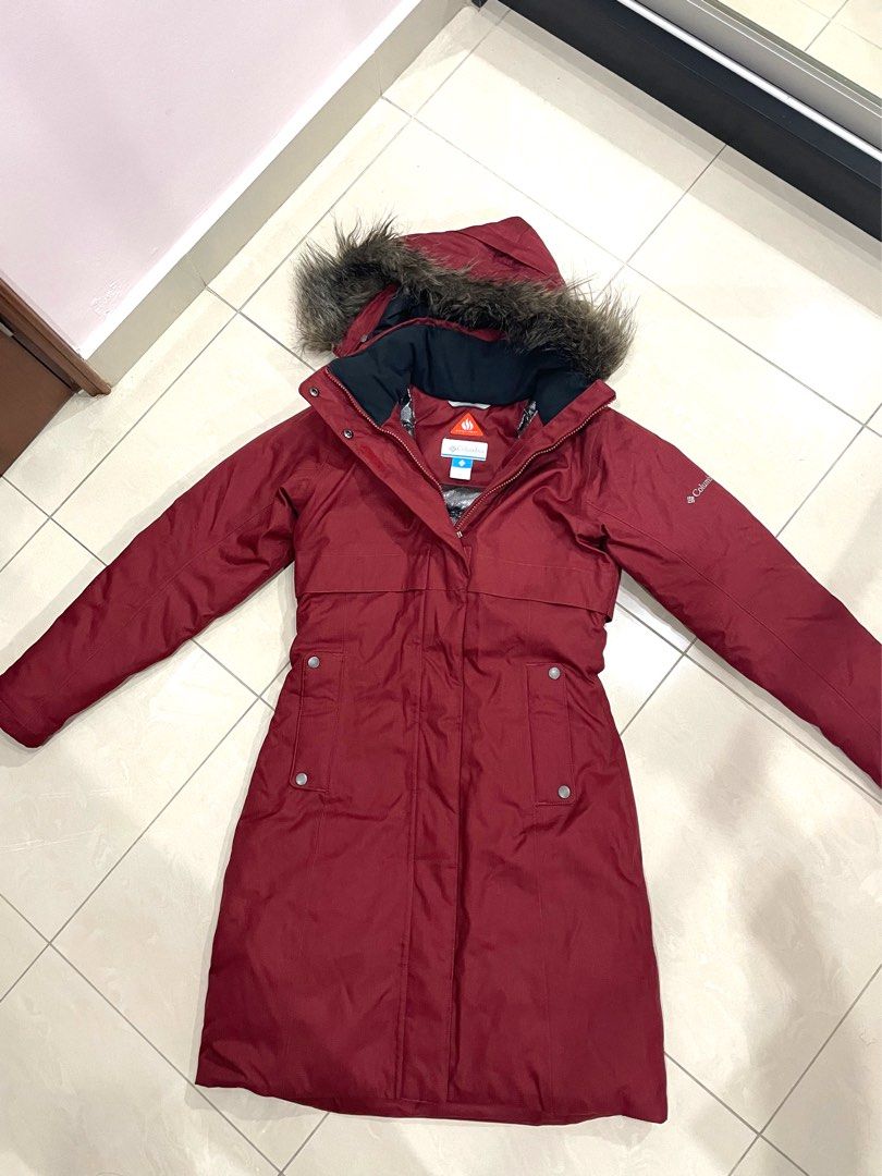 Columbia red discount winter coat
