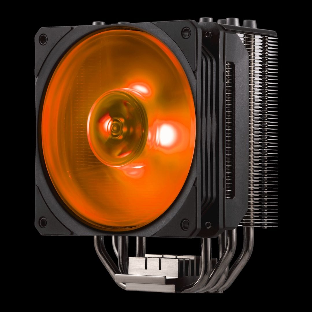 COOLER MASTER HYPER 212 RGB BLACK EDITION WITH RGB CPU COOLER FANS