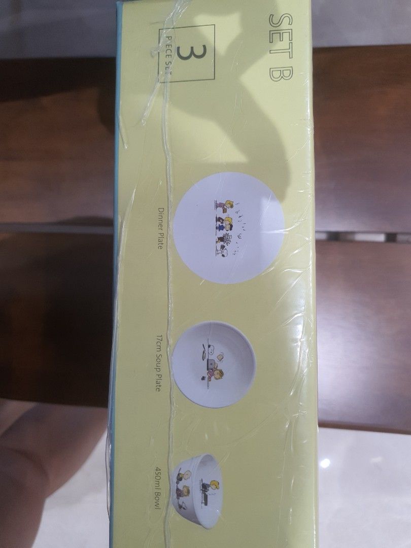 Corelle X Peanuts 3 piece set limited edition, Furniture & Home Living