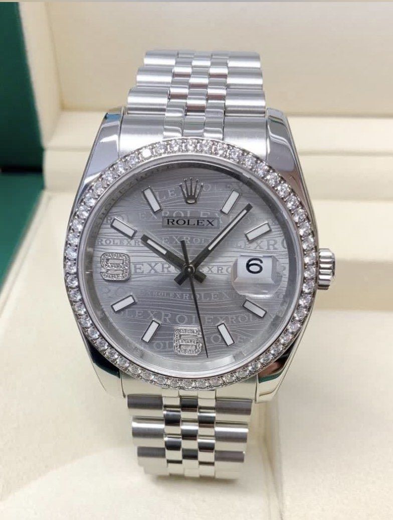 Custom Rolex Daydate Datejust 36mm Diamond Bezel Luxury Watches