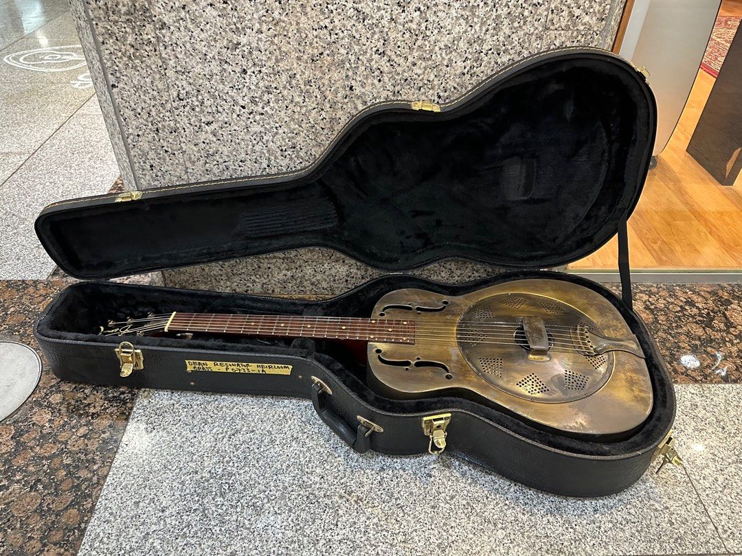 DEAN Resonator Heirloom Brass Acoustic Guitar