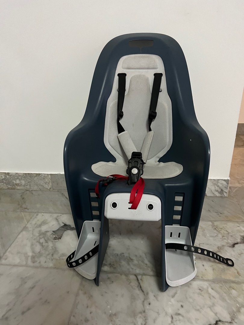 Decathlon child seat for bicycles Elop 100 Pannier rack blue , Babies